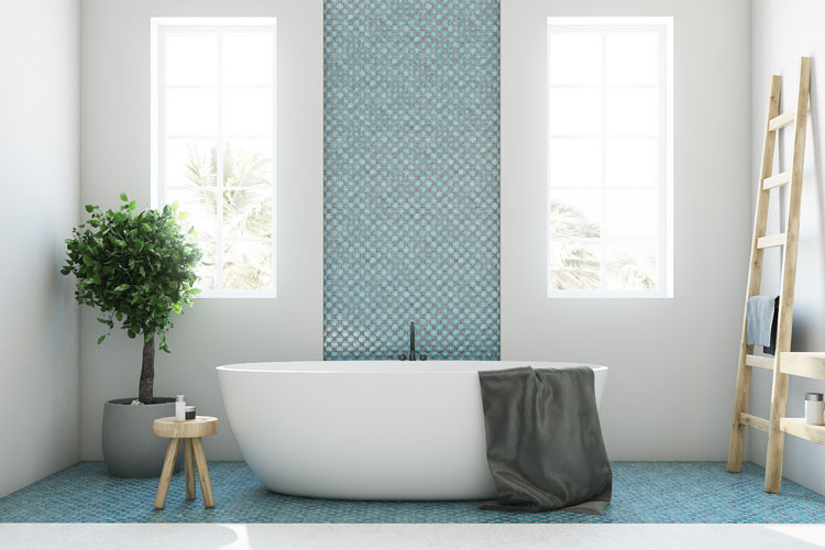 Beautiful Tile Bathroom - Mixed Stone Cleaning & Maintenance Keith Clay Floors Beautiful Tile Bathroom - Mixed Stone Cleaning & Maintenance Keith Clay Floors